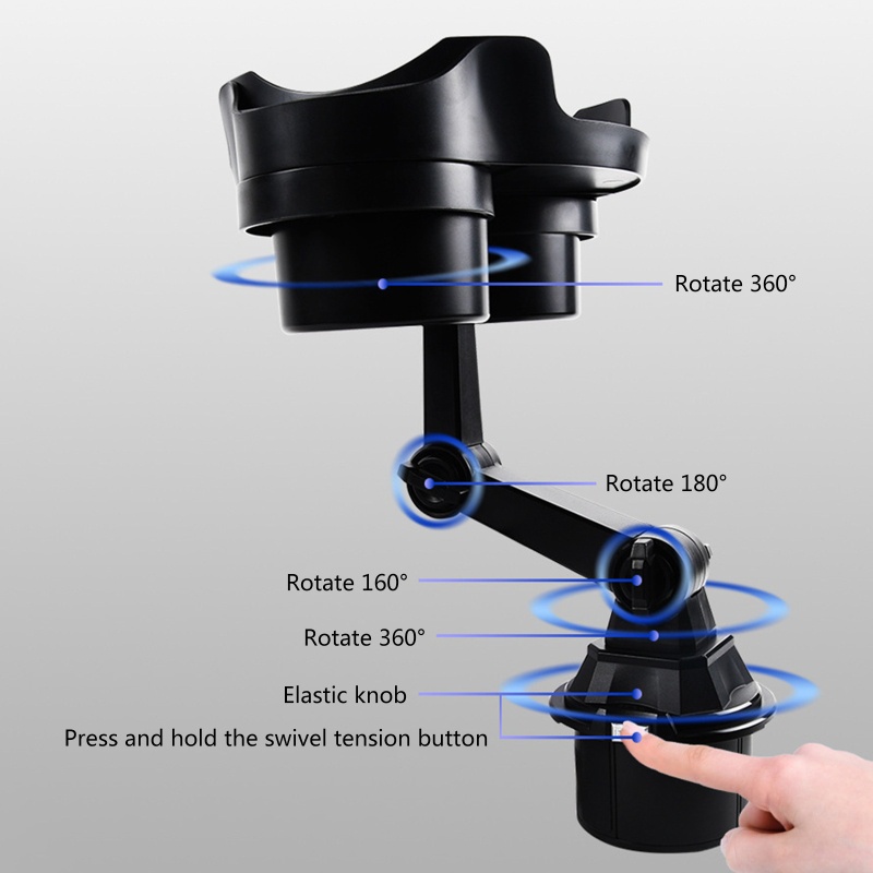 Giá Đỡ Cốc / Điện Thoại Có Thể Điều Chỉnh Và Xoay Tiện Dụng