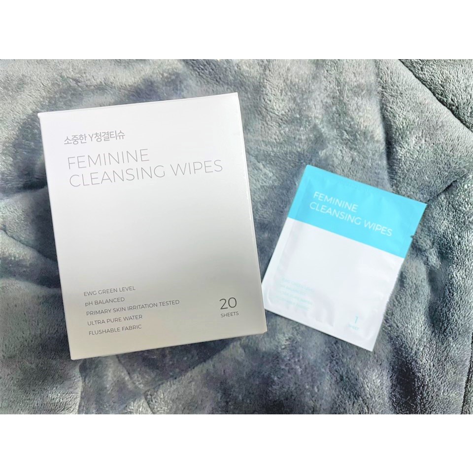 Set 2 hộp 20 khăn ướt vệ sinh vùng kín Cheongdam Girl Hàn Quốc