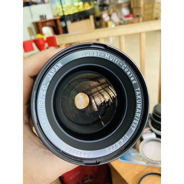 Lens SMC Takumar 75mm f4.5 dùng cho máy film 120 Pentax 67
