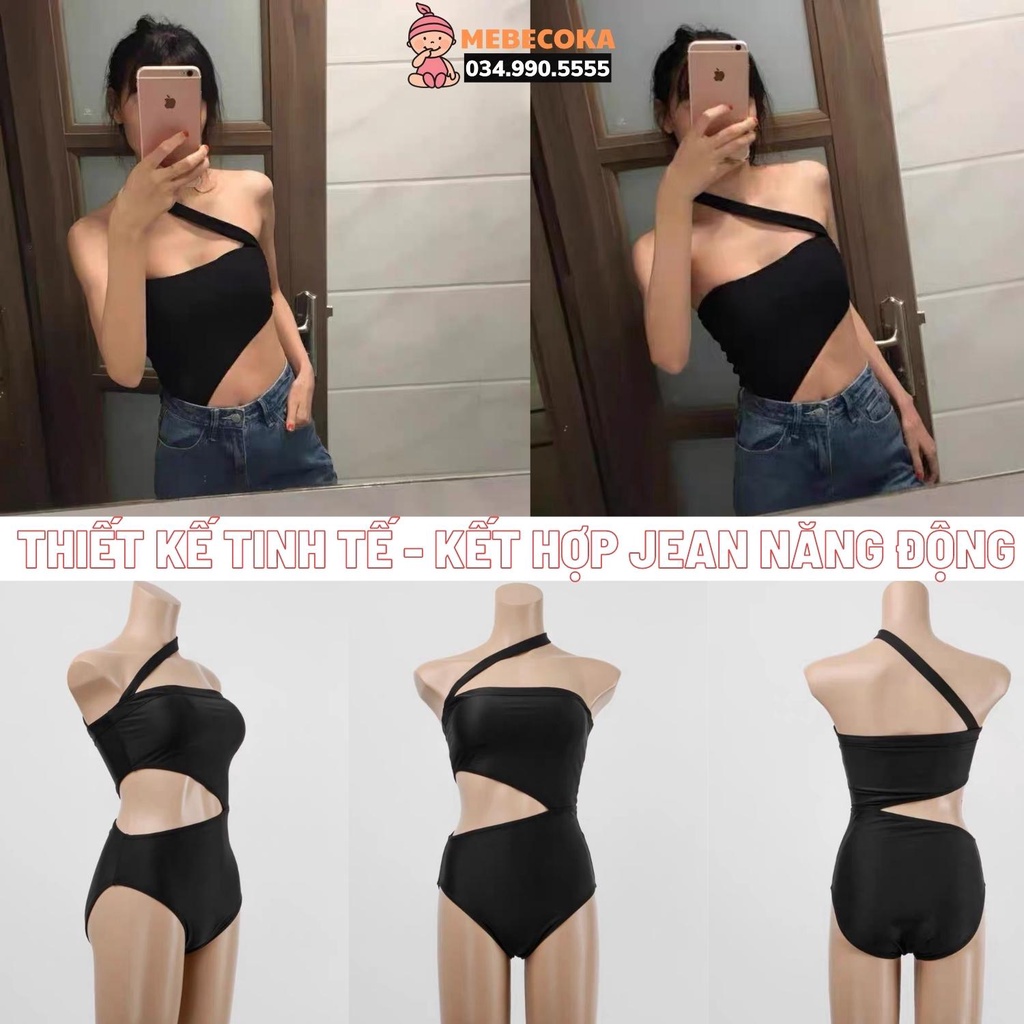 BIKINI LOẠI ĐẸP ,Bikini 1 mảnh ,Bộ đồ bơi nữ chiết eo 1 dây chéo vai SEXY hàng Loại 1