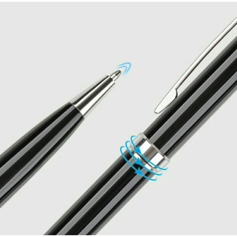 ✅Bút bi mực đen đầu kim loại 0.7mm sang trọng bút bi, bút ký dạng xoay