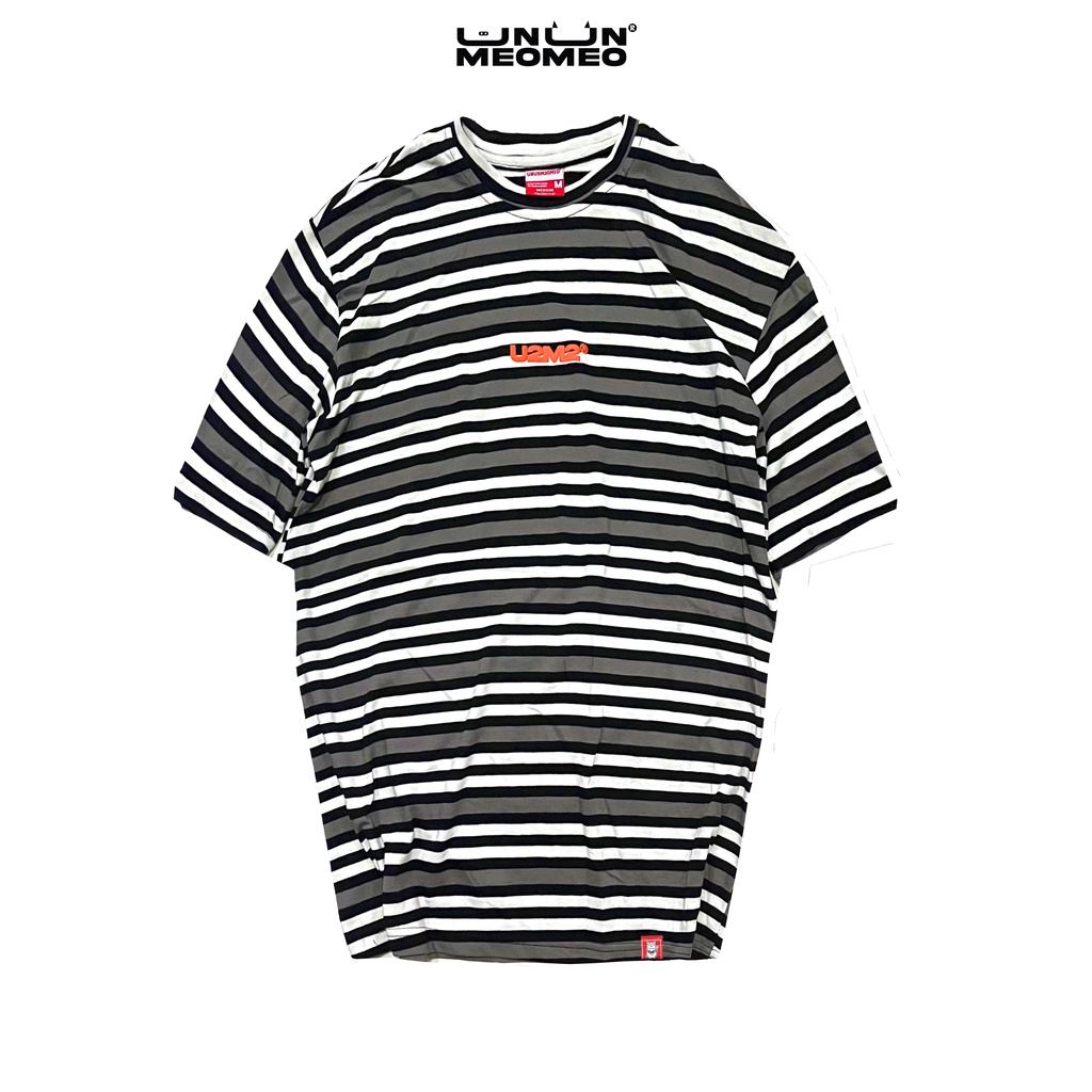 Áo thun nữ sọc ngang Ủn Ủn Meo Meo® TRIPLE STRIPES