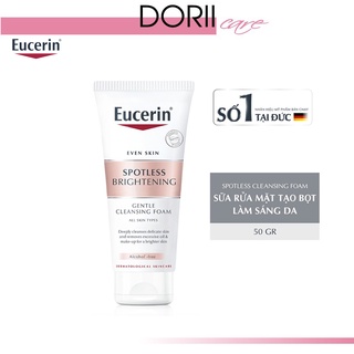 Eucerin Sữa Rửa Mặt Sáng Da Spotless Brigtening Cleansing Foam 50g