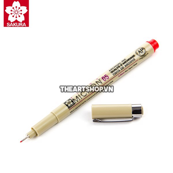 Bút line màu đi nét chuyên nghiệp SAKURA PIGMA MICRON size 0.05 0.1