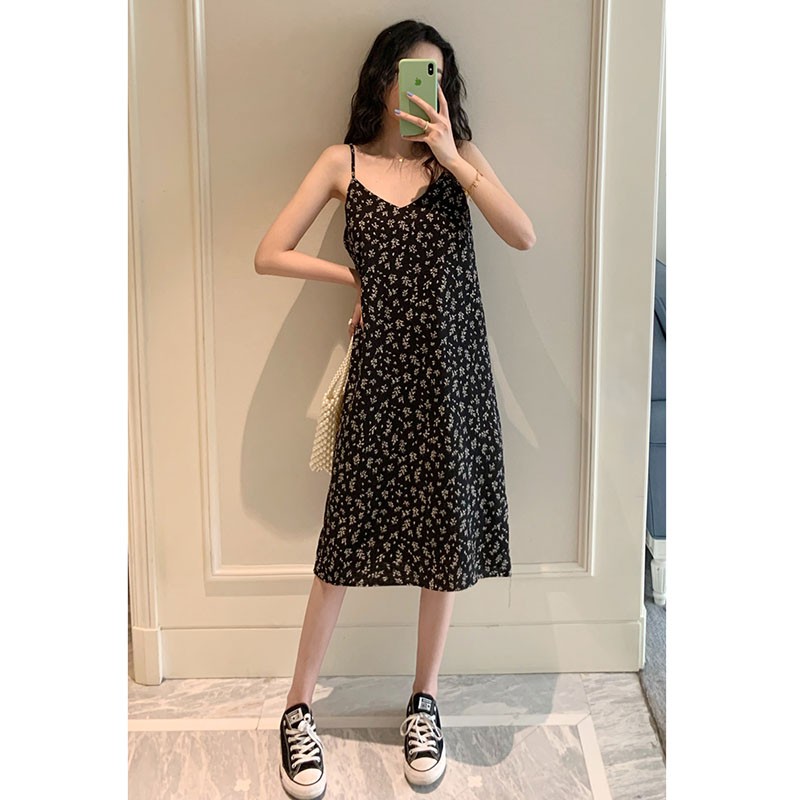 Váy Nữ 2 Dây Dáng Dài Họa Tiết Xẻ 2 Bên Chất Bao Đẹp M2157-Violet | BigBuy360 - bigbuy360.vn