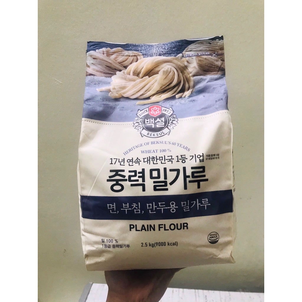 Gói 2.5Kg Bột Mì Đa Dụng Beksul Hàn Quốc 중력분  Plain Flour