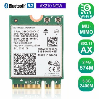 Card Intel WiFi Bluetooth AX200,AX201, AX210  , MT7921K ,AC9260,Intel 6235  cũ bóc máy