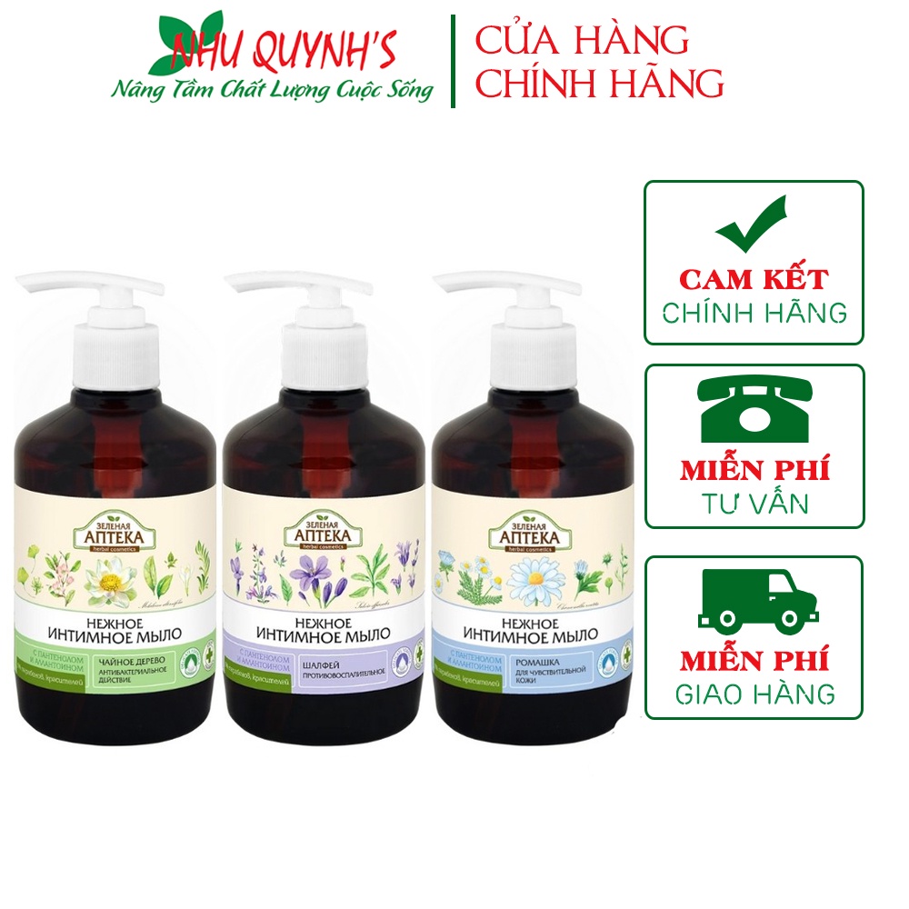 Dung dịch vệ sinh Apteka Nga 370ml - Dạng Gel - Đủ 3 mùi