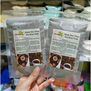 mặt nạ dẻo than tre hoạt tính handmade 100g thải độc trắng da