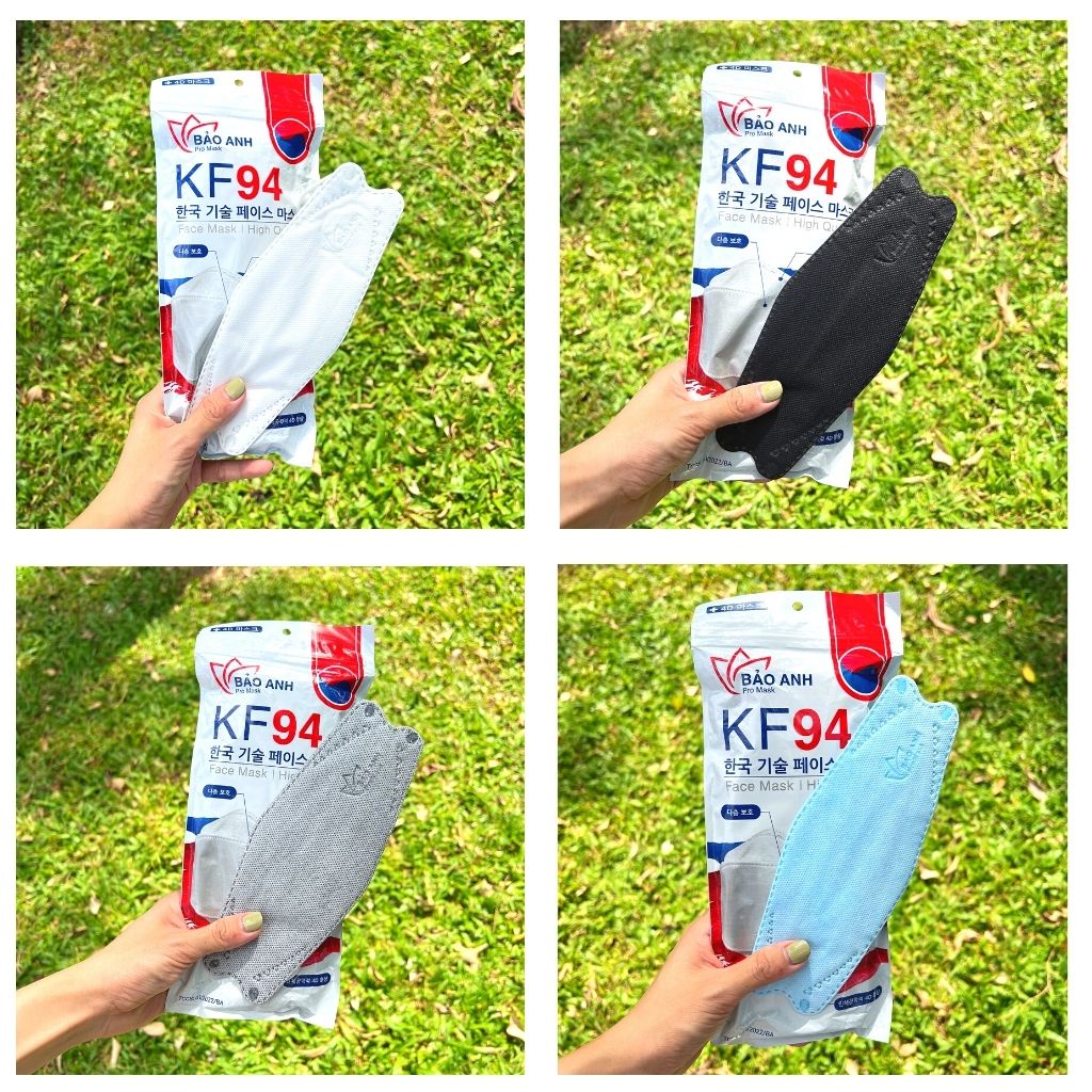 Khẩu trang KF94 4 lớp kháng khuẩn, 4d mask Hàn Quốc chống bụi mịn set 50 chiếc Xalamask