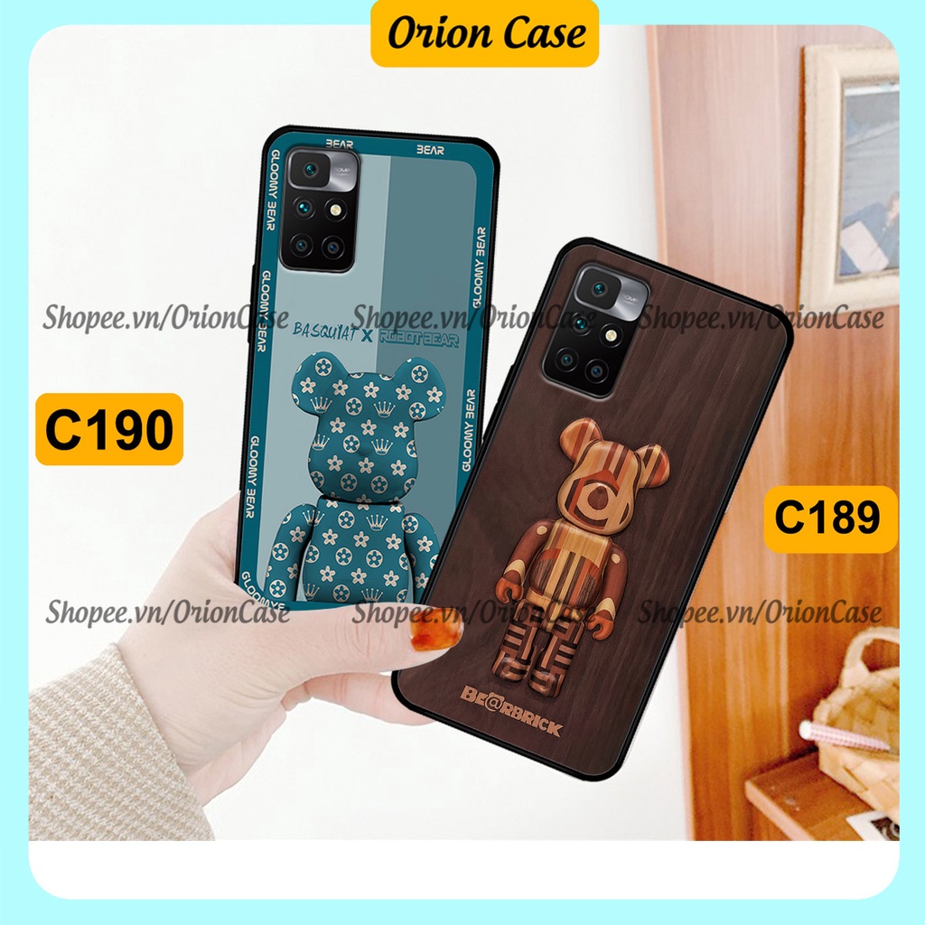 Ốp lưng Xiaomi Redmi 10 in hình bearbrick 3D thời trang, cá tính. ốp chống sốc, bền đẹp