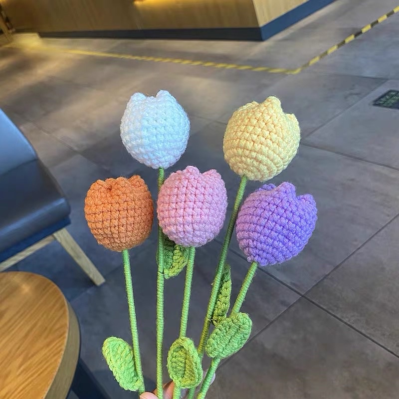 DIY Gói Nguyên Liệu Móc Cành Hoa Tulip    - Quà Tặng Handmade Tự Làm Ý Nghĩa [Có hướng dẫn]