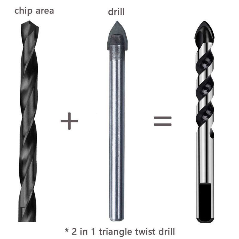 Bộ Mũi Khoan Vonfram 3 4 5 6 8 10 12mm Đa Năng
