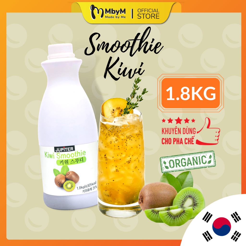 Smoothie Kiwi làm trà trái cây, đá xay, soda thay thế Sinh tố Syrup Siro Puree  - JUPITER