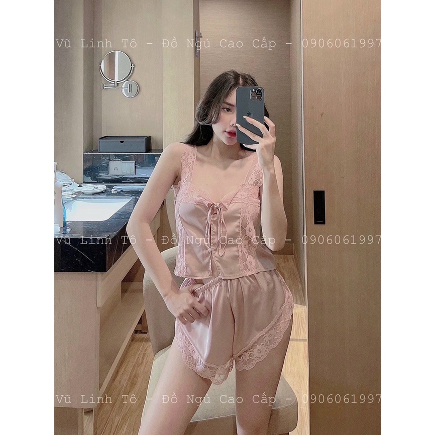 (M25) Set đồ ngủ hai dây sexy cao cấp Đầm mặc nhà gợi cảm quyến rũ