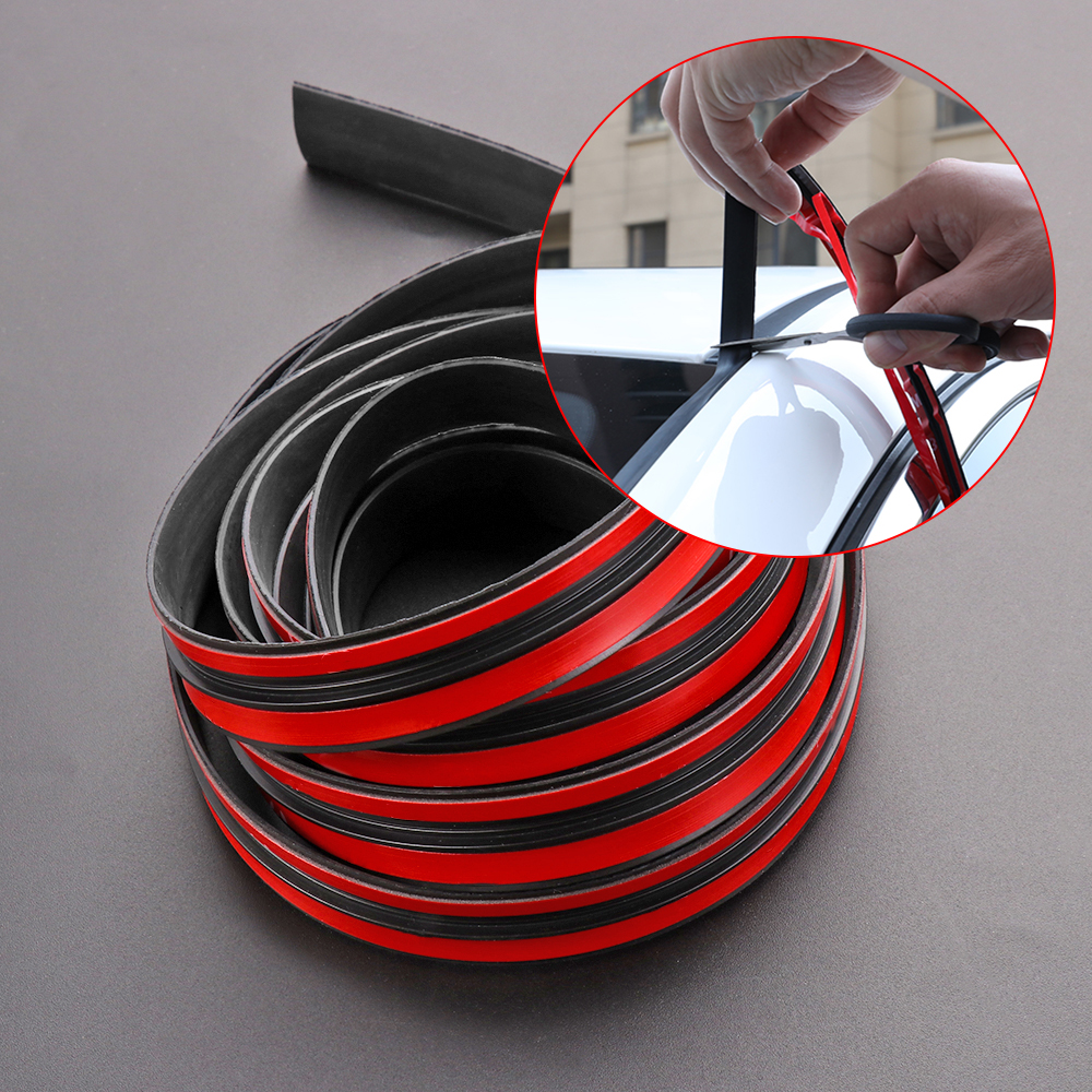 Dải cao su dán viền kính chắn gió xe ô tô tiện lợi 3m / 9.84ft