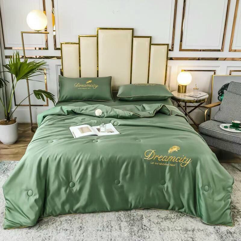 Bộ 4 chăn ga và vỏ gối lụa Tencel Dreamcity