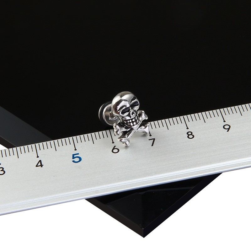 Khuyên Tai Nam Nữ New Skullcap, Bông Tai Ngầu Chực Chất (1 Chiếc)