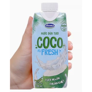 Combo 10 hộp nước dừa tươi coco fresh vinamilk 330ml