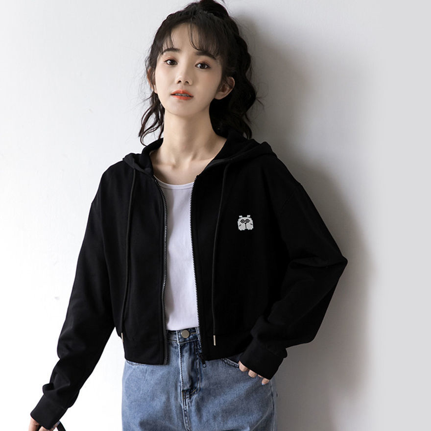 Áo Khoác Hoodie Mỏng Dáng Rộng Kiểu Hàn Quốc Thời Trang Mùa Thu Cho Học Sinh