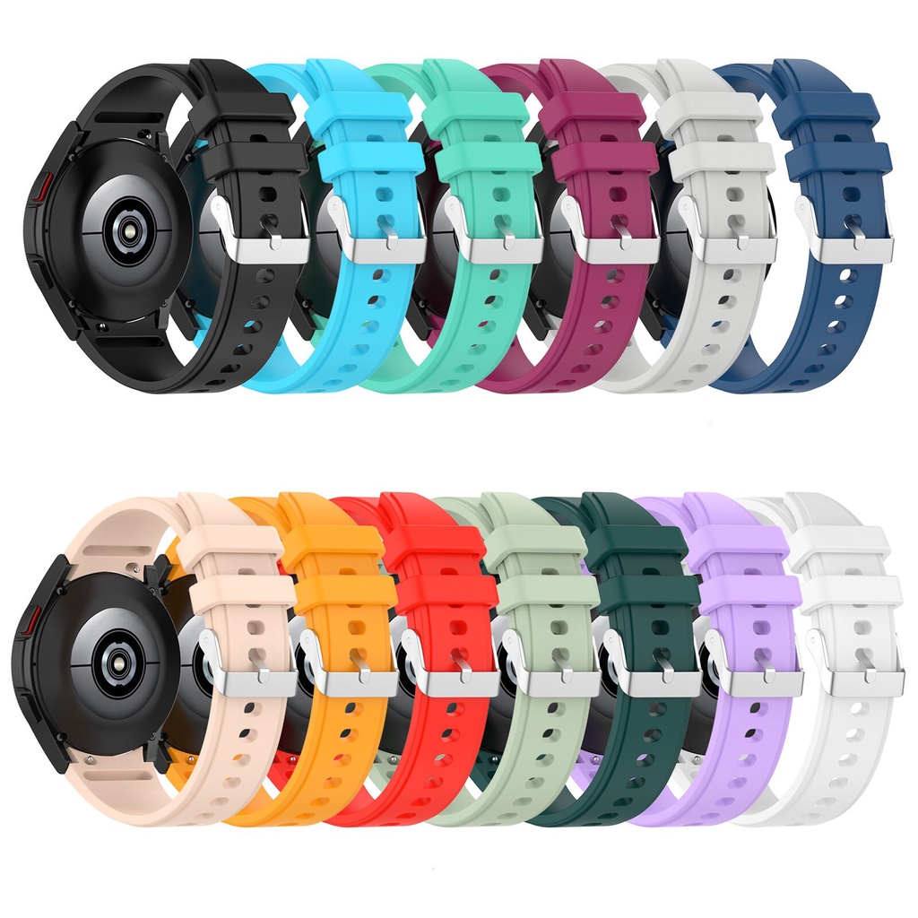 Dây Đeo Thay Thế Chất Liệu Silicon Màu Trơn Cho Samsung Galaxy Watch 5 5Pro