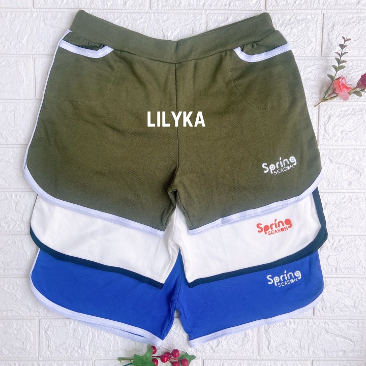 Quần short nữ bigsize lưng thun dáng ngắn ôm đùi mặc nhà cá tính lilyka QS05