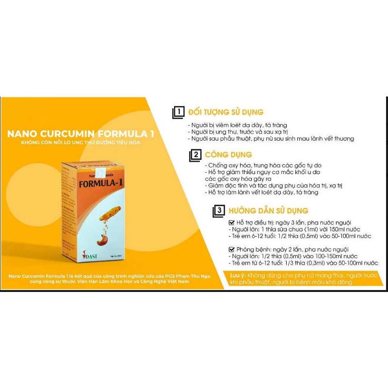 NGHỆ NƯỚC NANO CURCUMIN FORMULA-1