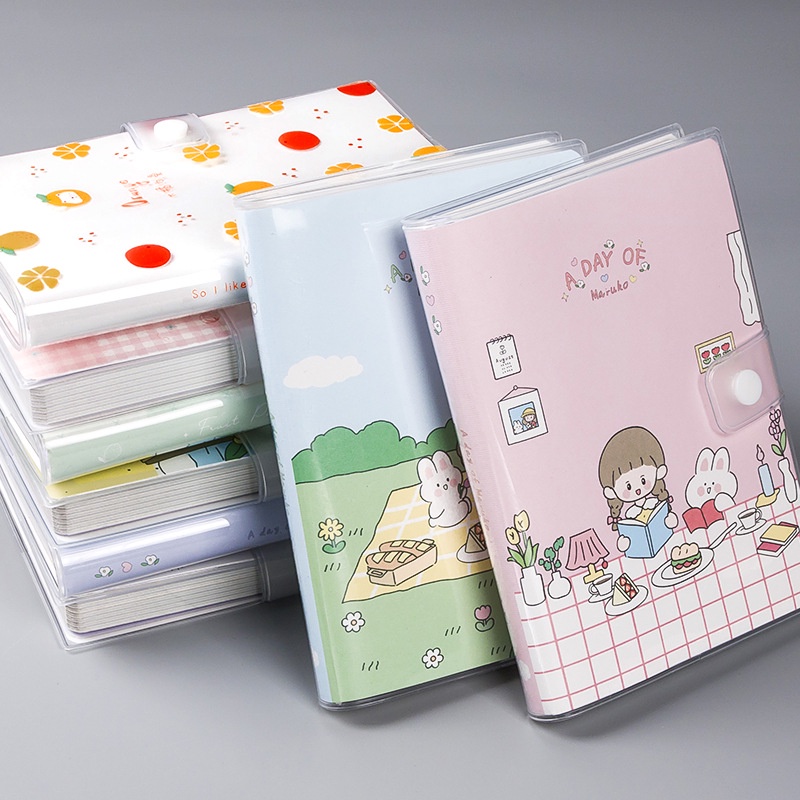 Sổ nhật ký cute có nút gài, Sổ ghi chép có lịch nhớ dành cho người viết nhật ký hoặc lưu bút.