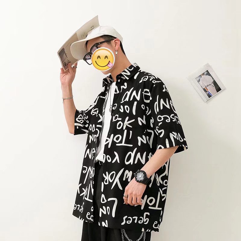 Áo Sơ Mi Tay Ngắn Dáng Rộng In Hoa Thời Trang Đi Biển Mùa Hè Cho Cặp Đôi