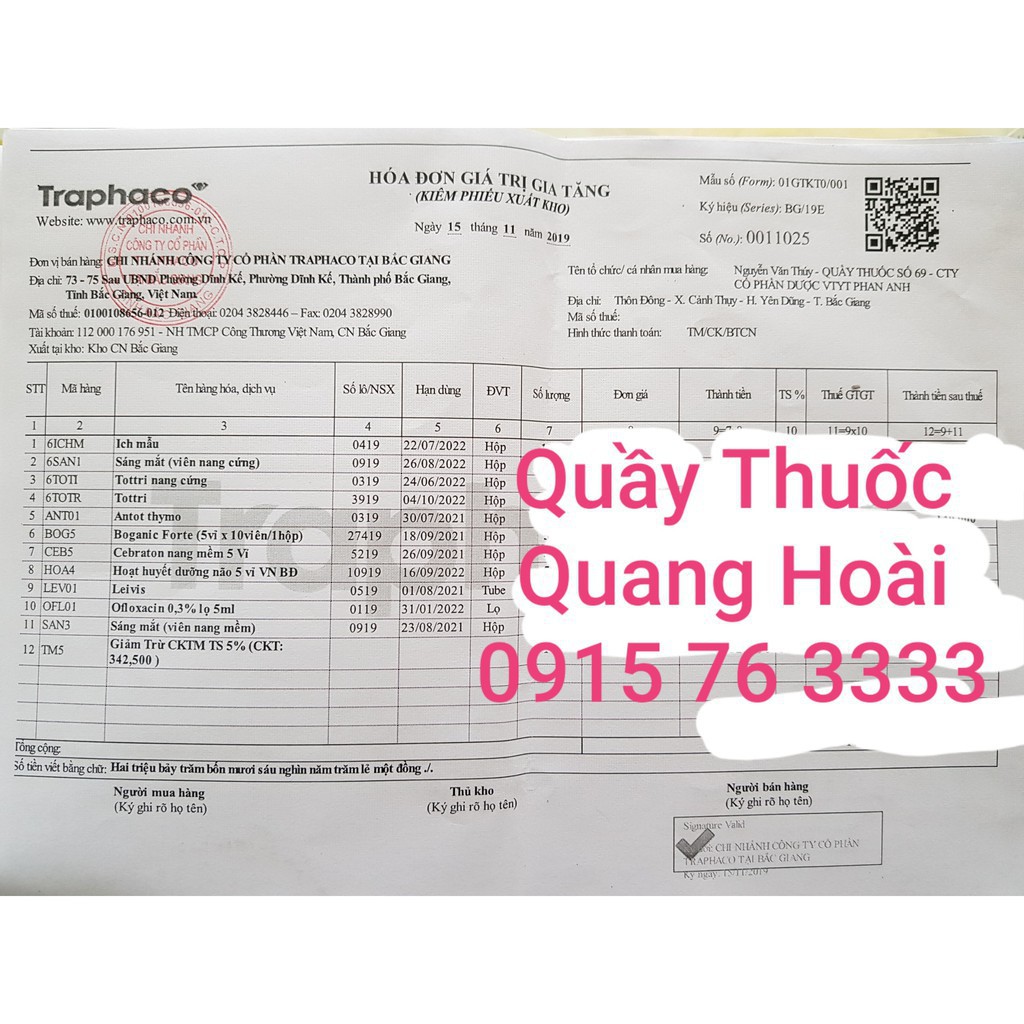 Antot Thymo Traphaco - Bổ sung vitamin, tăng cường sức đề kháng cho bé ( hộp 2 vỉ x 10 ống )