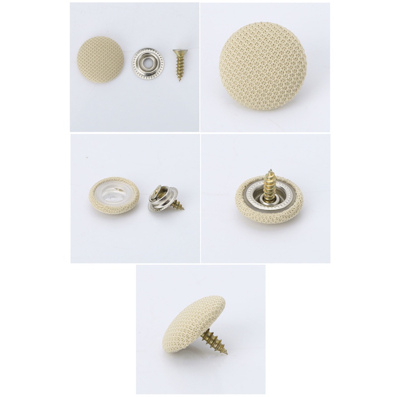 Set 30 Đinh Vít Nhựa Màu Be Cố Định Trần Xe Hơi Chuyên Dụng