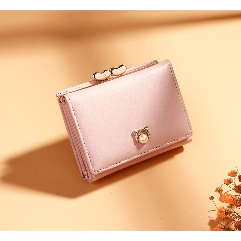 Ví nữ cao cấp [NHẬP TRAN1106 GIẢM 5k] sang trọng  dễ thương,nhỏ gọn bỏ túi thời trang da PU | BigBuy360 - bigbuy360.vn