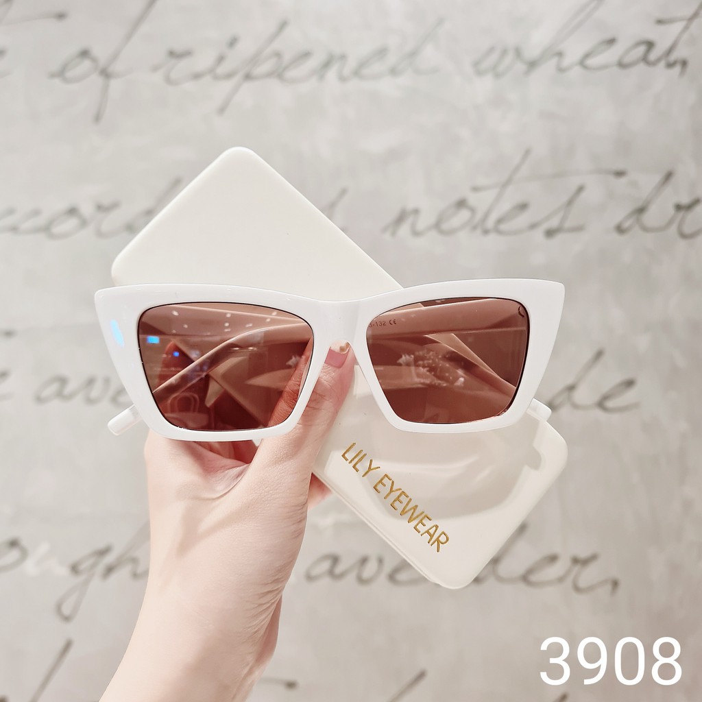 Kính mát nữ Lilyeyewear mắt mèo to thời trang phong cách BST Hè 2021 3908 | BigBuy360 - bigbuy360.vn