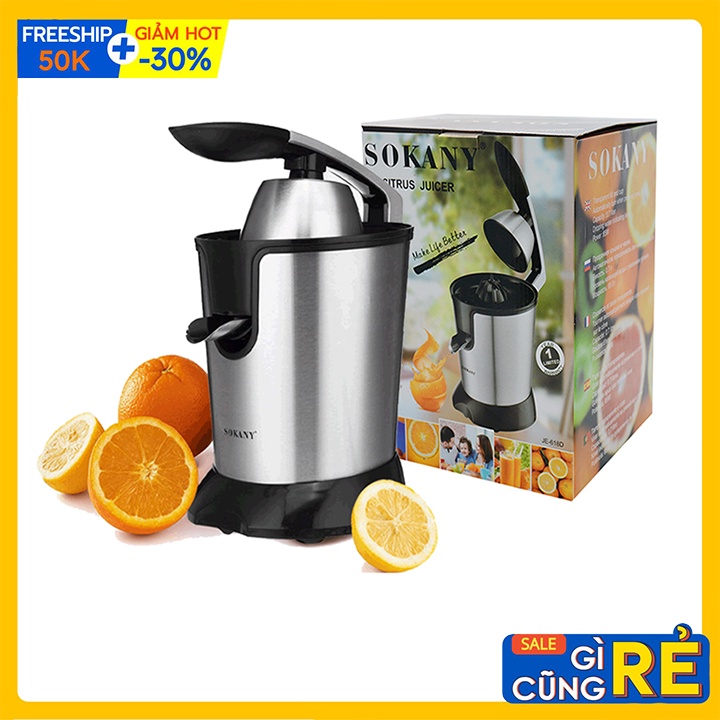 Máy vắt cam, dụng cụ ép cam chính hãng SOKANY JE-618D siêu bền [BH 12 Tháng]