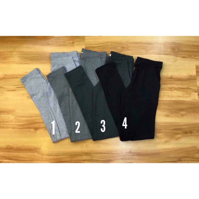 Quần legging 2 túi sâu thun dày dặn form đẹp co dãn thoải mái