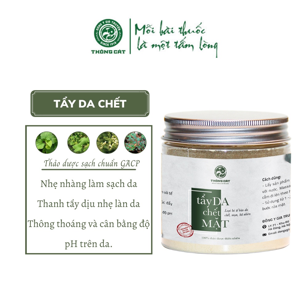 Kem tẩy tế bào chết Đông gia truyền Thông Cát- Sạch nhờ, hết mụn, sạch tế bào chết trên da