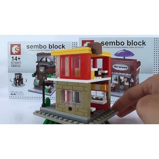 Lego Sembo Block Cửa Hàng Thực Phẩm