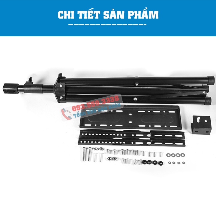 Hàng Nhập Khẩu / Giá Treo Tivi 3 Chân Đứng ErgoTek E-502A 32 - 55 INCH - Giá Treo Màn Hình - Chỉnh Góc Nghiêng Màn 15 Độ
