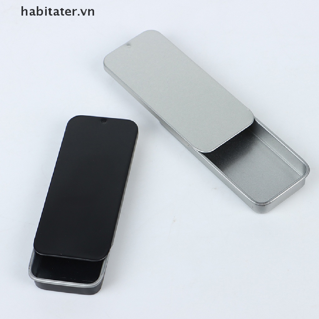 Hộp đựng trang sức mini bằng sắt có nắp trượt bền bỉ tiện lợi