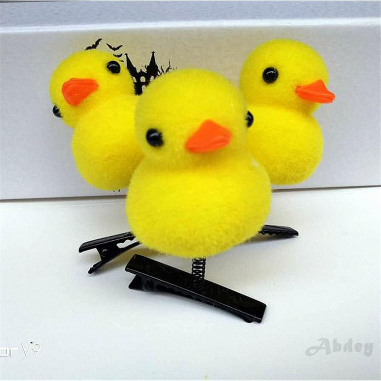 [Abdey] Phong cách mới Bán Đồ tạo tác Dễ thương Kẹp tóc Little Yellow Duck Kẹp tóc để tạo nên một con may vịt mắn Đồ trang sức tóc mùa xuân Stereo Little Duck Headdress Bán buôn