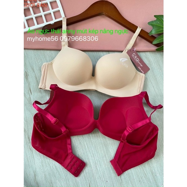 Áo ngực thái lan ko gọng mút kép siêu nâng ngực 651 mút kép nâng ngực 3cm
