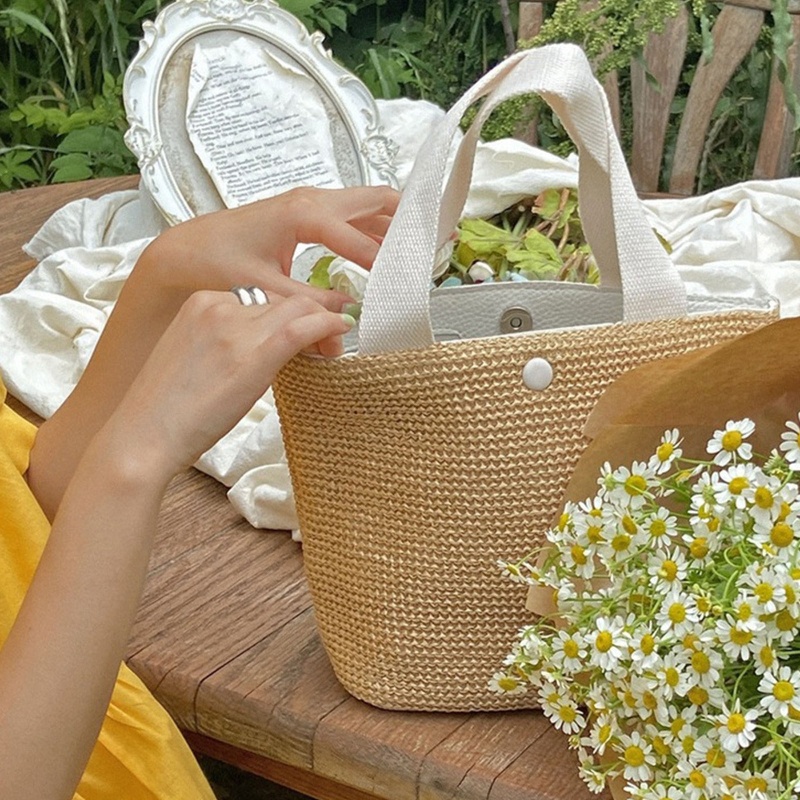 Túi Xách Rơm Đan Thời Trang Hè Cho Nữ