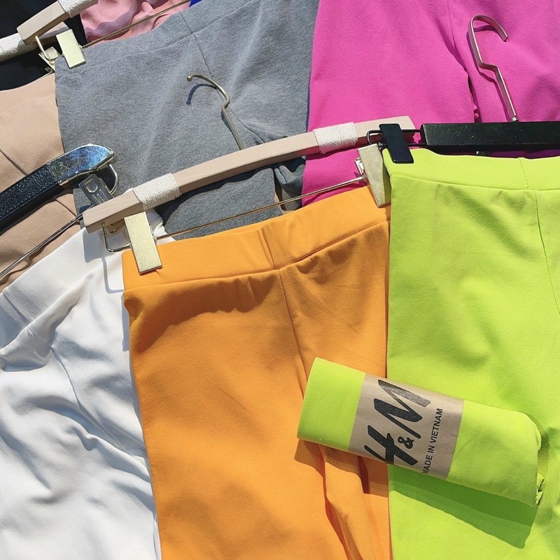 Quần legging ngố nữ nhiều màu, quần legging lửng đen thun cotton  thoải mái vận động Freesize 40-60kg kg tuỳ chiều cao