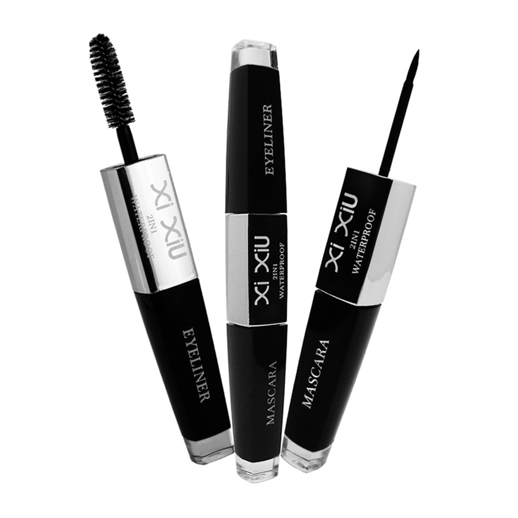 (Hàng Mới Về) Mascara Và Bút Kẻ Mắt Xiu 2 Trong 1 Tiện Dụng