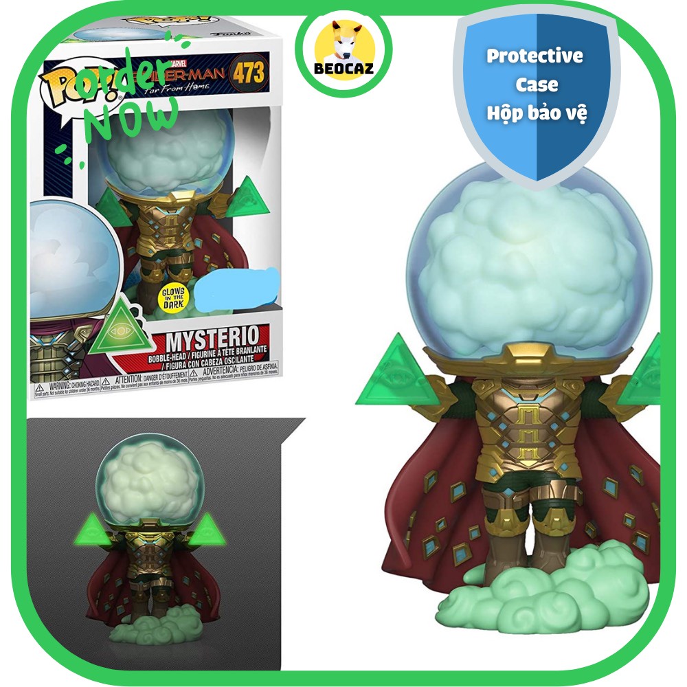 [Ship Hỏa Tốc] [Tặng Hộp Bảo Vệ] [Chính hãng] Mô hình Funko Pop nhân vật Mysterio phim Spider Man Người nhện xa nhà 473