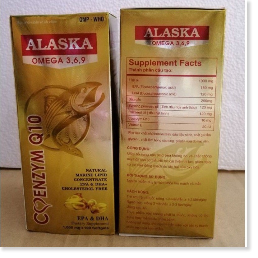 (CHÍNH HÃNG) Alaska Omega 369 - Hộp 100 viên - cung cấp EPA DHA Omega
