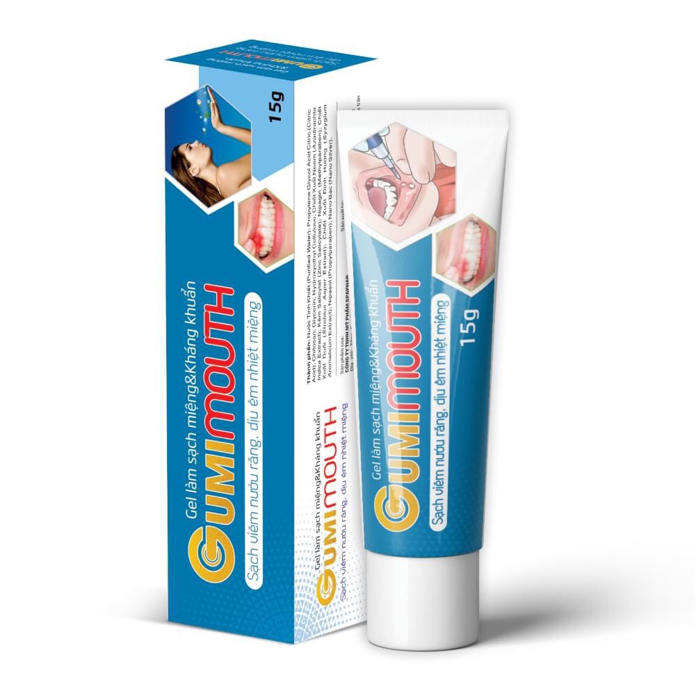Gel Gumimouth Làm Sạch Viêm Nướu Răng, Đánh Bay Nhiệt Miệng Tuýp 15g