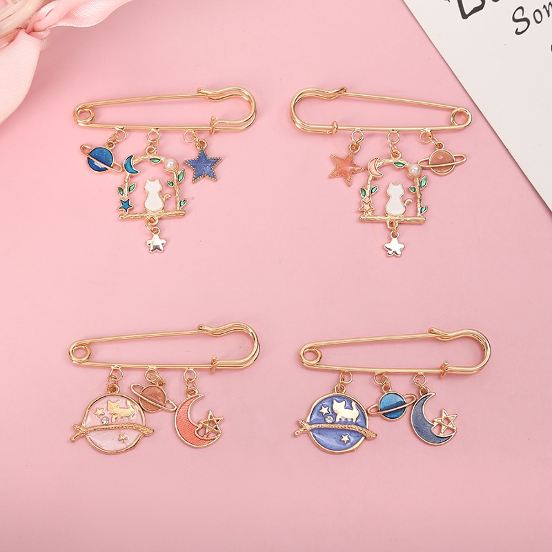 Dễ Thương Ghim Cài Áo Hình Mèo Đáng Yêu