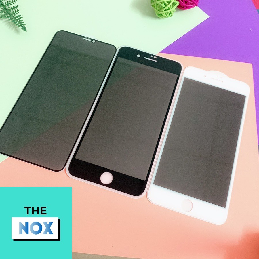 Kính Cường Lực IPhone Chống Nhìn Trộm Full Màn IPhone 6/7/8/Plus/X/XR/XsMax/11/12/13/Pro/Max [The Nox]