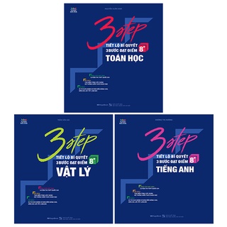 Sách Combo 3 STEP khối A1 – Tiết lộ bí quyết 3 bước đạt điểm 8+ Toán Lý Anh
